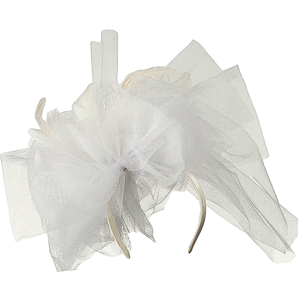 Simply Stunning Elegant Unique Couture White Headband Fascinator Kentuck…